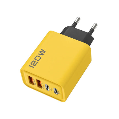 4 Port USB Charger Total 120W Type C Fast Charge Mobile Phone Adapter For iPhone Samsung Xiaomi Huawei Quick Charge Wall Charger